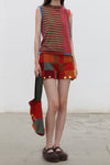 YANYAN KNITS 2025 Fall/Winter Collection: Stand-up Collar Vest (YYK-YYW25-1631-PS) - Color Block Design